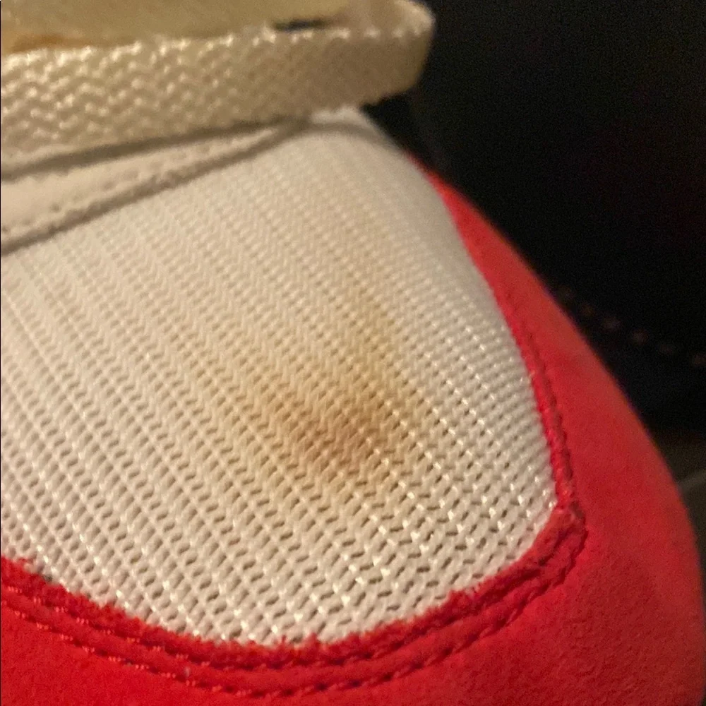 Nike AIR MAX!!! Red and White Sneakers Classic Design BX1 - Picture 6 of 13